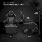 Fauteuil inclinable de jeu - Chaise de jeu inclinable avec repose-pieds