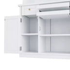 Armoire de cuisine haute (75 po) avec portes vitrées