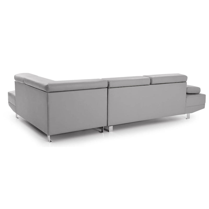 Canapé sectionnel en L 2 pièces en similicuir Riveredge de 277 cm de large - 76L x 109W x 28H