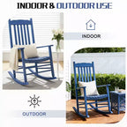 Karl Home | Fauteuil à bascule de patio en bois massif de 24 pouces