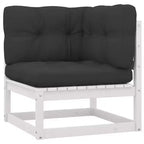 vidaXL Ensemble de Mobilier de Jardin 10 Pièces Canapé d'Angle d'Extérieur en Bois de Pin Massif