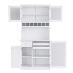 Armoire de cuisine haute (75 po) avec portes vitrées