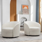 Fauteuil pivotant rembourré KINWELL de 86 cm de large (lot de 2)