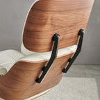 Fauteuil inclinable en cuir de style Mid-Century Modern