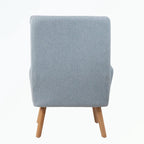 Fauteuil d'appoint et son pouf, avec dossier réglable