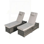 Excellent ensemble de chaises longues d'extérieur pour la relaxation et les loisirs