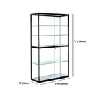 Vitrine rectangulaire contemporaine en verre noir