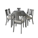 Ensemble de salle à manger classique 7 pièces en bois CraftPorch