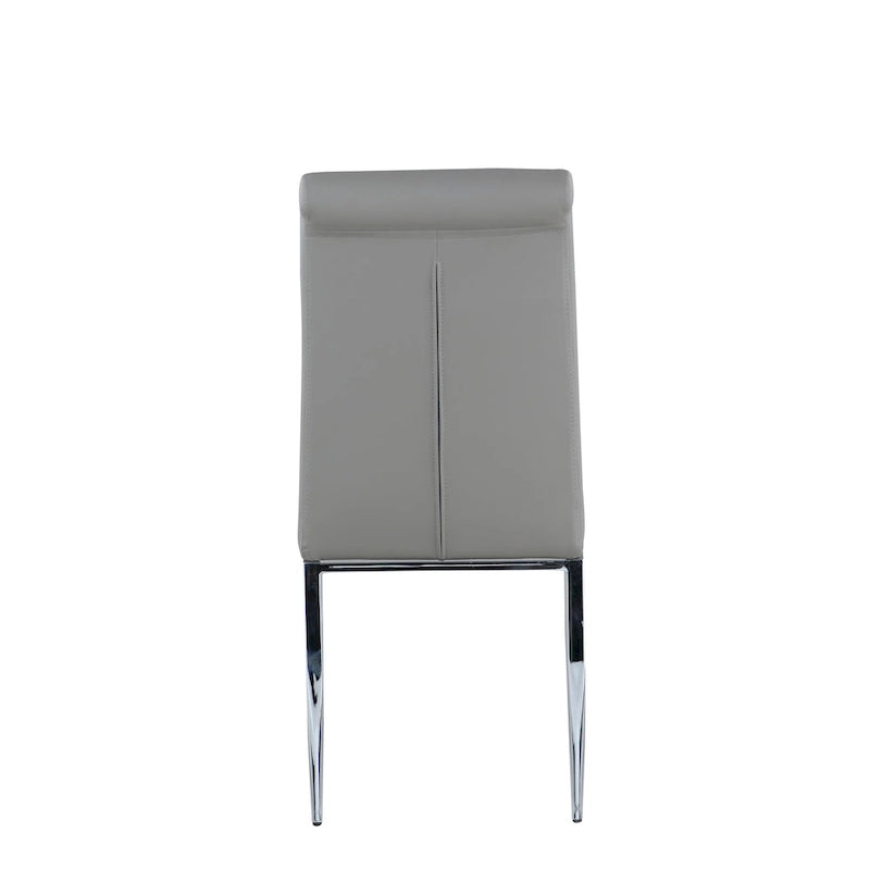 Chaise cantilever rembourrée contemporaine Somette, lot de 4