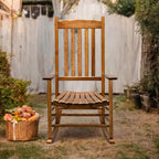 Karl Home | Fauteuil à bascule de patio en bois massif de 24 pouces
