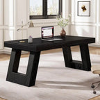 Bureau de direction en bois de 63 pouces, grand bureau d'ordinateur pour bureau à domicile