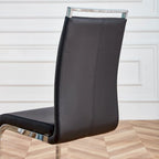 Chaises de salle à manger modernes en similicuir PU, lot de 4
