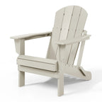 Chaise Adirondack pliante d'extérieur tout temps Polytrends Laguna résistante à la décoloration pour patio