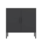Armoire de rangement métallique avec 2 portes et 2 étagères réglables, armoire de rangement de garage verrouillable en acier, armoire de classement en métal