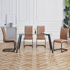 Chaises de salle à manger modernes en similicuir PU, lot de 4